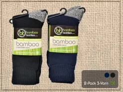 Bamboo Textiles 3 Yarn Work Sock 2 Pack
