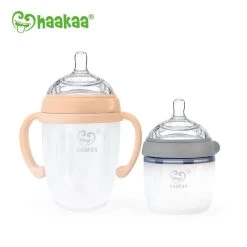 Haakaa Silicone Baby Bottle 250ml 6mths+
