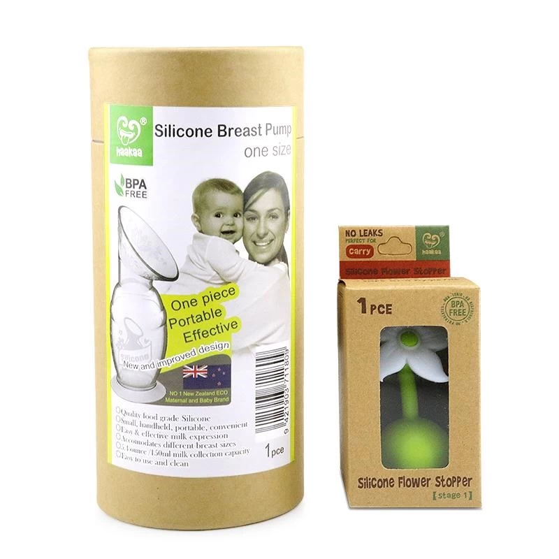 Haakaa Silicone Breast Pump And Stopper Gift Box 150ml 5 Haakaa Silicone Breast Pump And Stopper Gift Box 150ml - Image 5