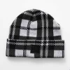 Afends Asta Hemp Check Knit Beanie – Steel