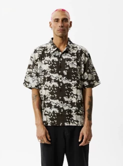 Afends Hemp Shirt Jungle Camo Print