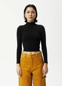 Afends Iconic Hemp Rib Long Sleeve Top