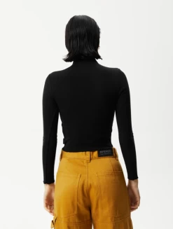 Afends Iconic Hemp Rib Long Sleeve Top -Home Sales Store Afends Iconic Ribbed Top Back