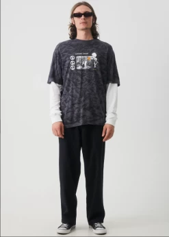 Afends Natural Technology Hemp Retro Fit Tee – Black -Home Sales Store Afends Natural Technology Hemp Tee 2