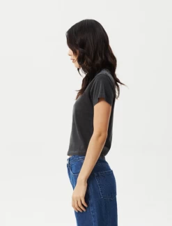 Afends Nirvana Baby Tee -Home Sales Store Afends Nirvana Baby Tee Stone Black 2