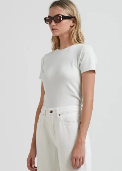 Afends Replay Hemp Ribbed Fitted Tee -Home Sales Store Afends Replay Hemp ribbed top 1