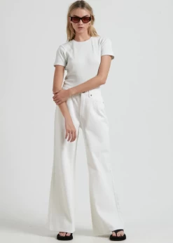 Afends Replay Hemp Ribbed Fitted Tee -Home Sales Store Afends Replay Hemp ribbed top 2