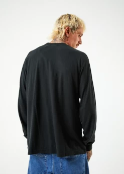 Afends Essential Hemp Retro Fit Long Sleeve Tee -Home Sales Store Afends THC Essentials Hemp LS 4