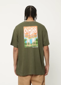 Afends Vibrations Hemp Boxy Tee -Home Sales Store Afends Vibrations hemp tee1