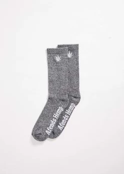 Afends White Noise – Hemp Crew Socks