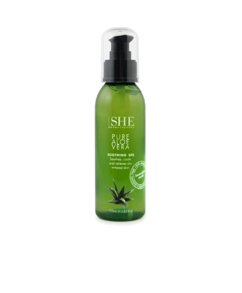 Om She Aromatherapy Pure Aloe Vera Soothing Gel – 125ml 1 Om She Aromatherapy Pure Aloe Vera Soothing Gel – 125ml