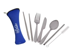 Appetito Traveller’s 6 Piece Cutlery Set -Home Sales Store Appetito cutlery set Blue Silver
