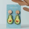 Avocado Wooden Earrings