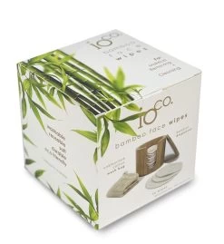 Ioco Bamboo Cotton Reusable Face Wipes In Bamboo Cylinder -Home Sales Store BCFW 11 1