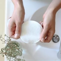 Ioco Bamboo Cotton Reusable Face Wipes In Bamboo Cylinder -Home Sales Store BCFW 11 2