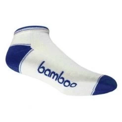Bamboo Textiles Sports Sock – Ped -Home Sales Store Bamboo Textiles Ped Socks White Dark Blue