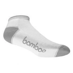 Bamboo Textiles Sports Sock – Ped -Home Sales Store Bamboo Textiles Ped Socks White Grey