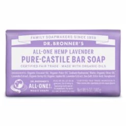 Dr. Bronner's Dr Bronner Castile Soap Bar 140g 20 Dr. Bronner's Dr Bronner Castile Soap Bar 140g -Home Sales Store Bar Soap 140g Lavender 300x300 1