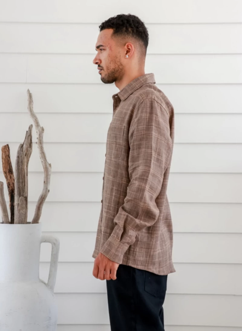 Braintree 100% Hemp Check Shirt 2 Braintree 100% Hemp Check Shirt - Image 2
