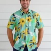 Braintree Hemp Green Floral Shirt