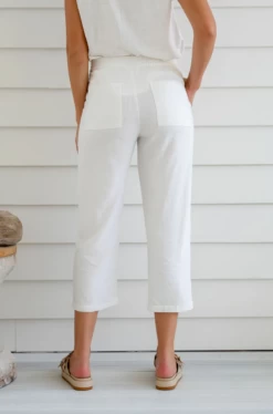 Braintree Hemp Cotton 7/8 Pants -Home Sales Store Braintree Hemp Pants 7 8 White 3