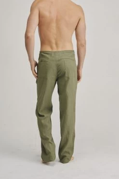 Braintree 100% Hemp Pants -Home Sales Store Braintree Hemp pants Khaki back