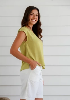 Braintree Hemp Ladies Shorts -Home Sales Store Braintree hemp shorts White LSB2482 1