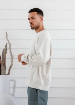 Braintree Unisex Hemp Cotton Sweater 11 Braintree Unisex Hemp Cotton Sweater -Home Sales Store Braintree unisex hemp sweater natural 1