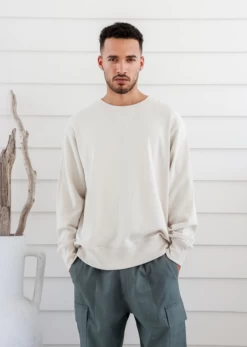 Braintree Unisex Hemp Cotton Sweater 8 Braintree Unisex Hemp Cotton Sweater -Home Sales Store Braintree unisex hemp sweater natural