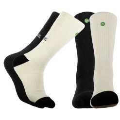 Mennie High Standards Hemp Crew Socks – 2 Pack -Home Sales Store FINAL High Standards Hemp foot white background 1