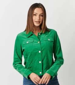 Naturals By O&J Cord Jacket – Lucky Green