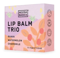 Noosa Basics Lip Balm Trio -Home Sales Store Guava watermelon chamomile