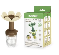 Haakaa Flower Fresh Food Feeder & Cover Set