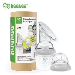 Haakaa Generation 3 Breast Pump And Baby Bottle Top Set – 160ml