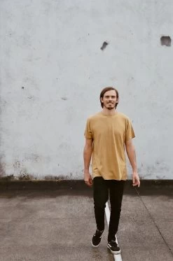 Hemp Clothing Australia Classic Hemp Tee -Home Sales Store Hemp Clothing Australia Mens Hemp Tee Chai 1