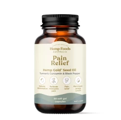 Hemp Foods Australia Pain Relief Capsules.