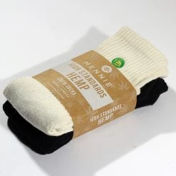 Mennie High Standards Hemp Crew Socks – 2 Pack