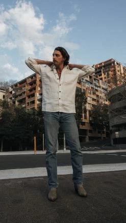 Hemp Clothing Australia Heritage Shirt – 100% Hemp -Home Sales Store Heritage Natural3