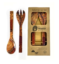 Better World Arts Salad Server Set 9 Better World Arts Salad Server Set -Home Sales Store Julie Woods salad servers
