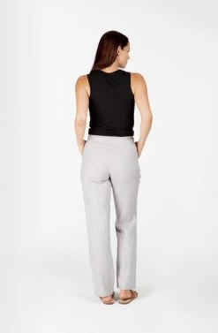 LSB 796 Ladies 100% Hemp Drawstring Beach Pants -Home Sales Store LSB796 GREY B 800x1220 1