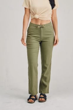 LSB 796 Ladies 100% Hemp Drawstring Beach Pants