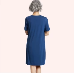 Love Luna Short Sleeve Sleep Dress -Home Sales Store Love Luna Sleep Dress back