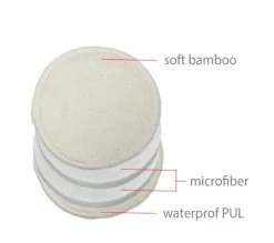 6 X Reusable Bamboo Breast Pads 5 6 X Reusable Bamboo Breast Pads -Home Sales Store Luvme pads