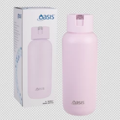 Oasis Moda Insulated Stainless Steel Drink Bottle – 1L -Home Sales Store Moda 1L Drink bottle Pink Lemonade