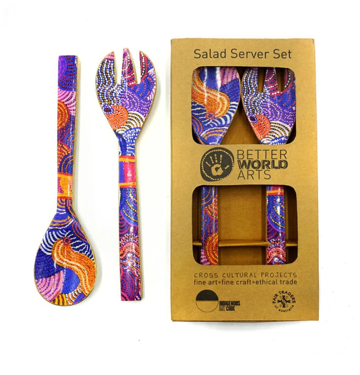 Better World Arts Salad Server Set 2 Better World Arts Salad Server Set - Image 2