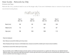 Naturals By O&J Linen Tunic – GA414 -Home Sales Store O J size guide