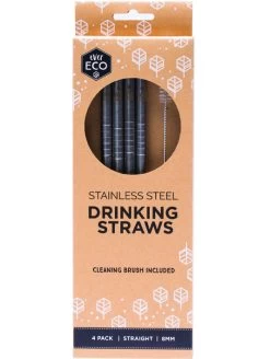 Ever Eco Stainless Steel Straws – 4pk Straight