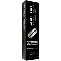 Parker Premium Platinum Double Edge Safety Razor Blades – 100 Blade Pack