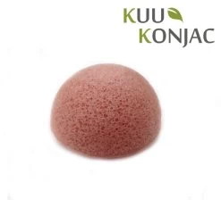 Kuu Konjac Sponge- Pink Clay