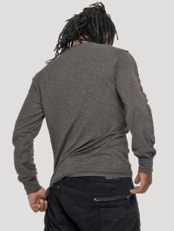 Psylo Long Sleeve Slub Tee -Home Sales Store Psylo Slub Tee back